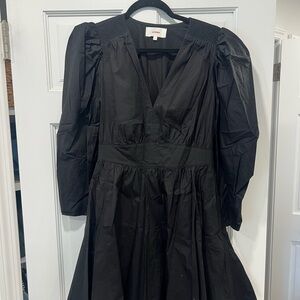 Xirena Blaxk Puff Shoulder Dress